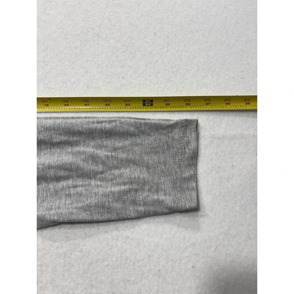 Michael Kors Shirt Mens Large Gray MK Logo Graphic Long Sleeve Crewneck Tee